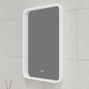 EML-1156 Rectangular Smart Touch Control Rectangular LED Mirror White FrameLED Mirror White Frame| Custom Size | Entop OEM/ODM Manufacturer