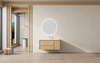 Natural Wood Double Drawer Bathroom Vanity with Side Cabinet | Custom Size, Color & Material | Entop OEM/ODM Manufacturer