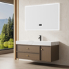 MDF Double Drawer Bathroom Vanity with Side Cabinet | Custom Size, Color & Material | Entop OEM/ODM Manufacturer