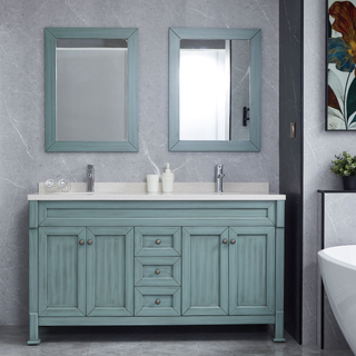 Peacock Blue Combine Bathroom Cabinets Vanity