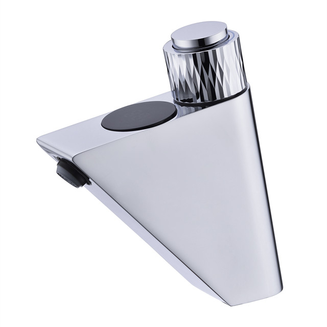 Brass Bathroom Luxury High Technology Smart Faucet Digital Basin Faucet