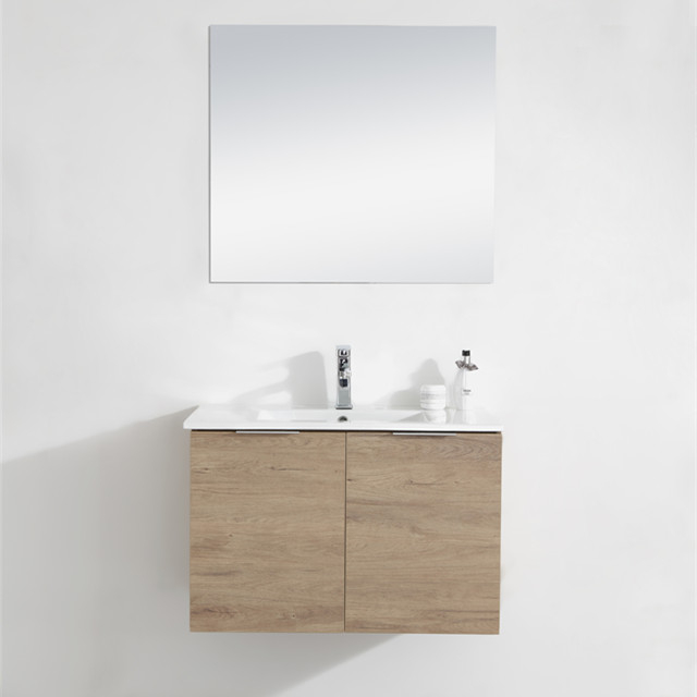 Wall Mounted Bathroom Cabinet with Melamine Surface Finishing
