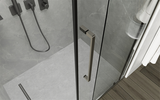 Bypass Sliding Shower Door 8mm Frosted Tempered Glass For Commercial Wholesale