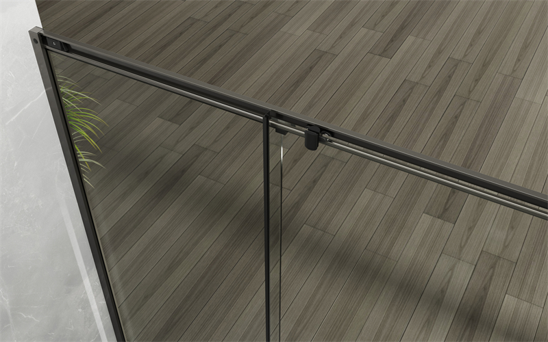 Bypass Sliding Shower Door 8mm Frosted Tempered Glass For Commercial Wholesale