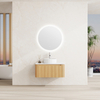 Wall-Mounted Natural Wood-grain Cabinet | Custom Size, Color & Material | Entop OEM/ODM Manufacturer