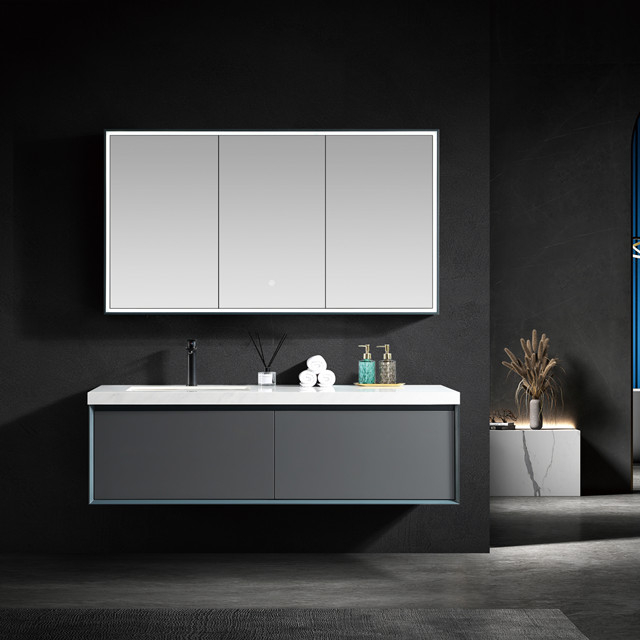 Bathroom Vanity And Sink Combo with LED Light