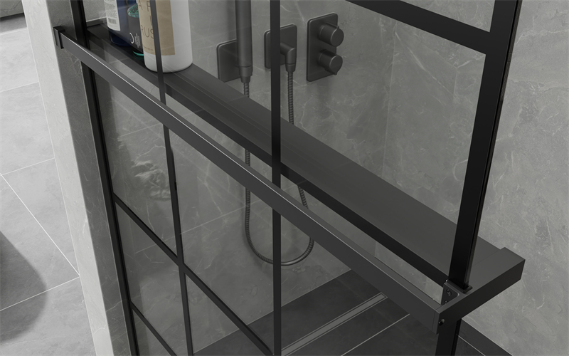 Wholesale Hinged Shower Door 10mm Safety Tempered Glass With 304 Stainless Steel Frame