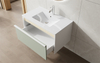 Sage Green Bathroom Vanity Floating Single Drawer Cabinet | Custom Size, Color & Material | Entop OEM/ODM Manufacturer