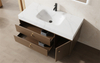 MDF Double Drawer Bathroom Vanity with Side Cabinet | Custom Size, Color & Material | Entop OEM/ODM Manufacturer